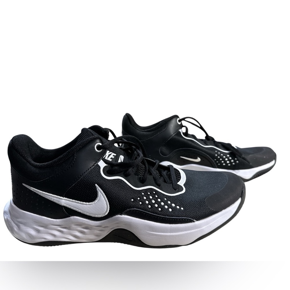 Nike Fly By Mid 3 Black and White Sneakers - Size 12 - Picture 6 of 9